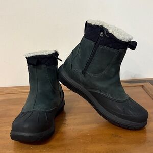 LL Bean Storm Chaser 5 Zip Charcoal Grey Winter Boots Size 8.5